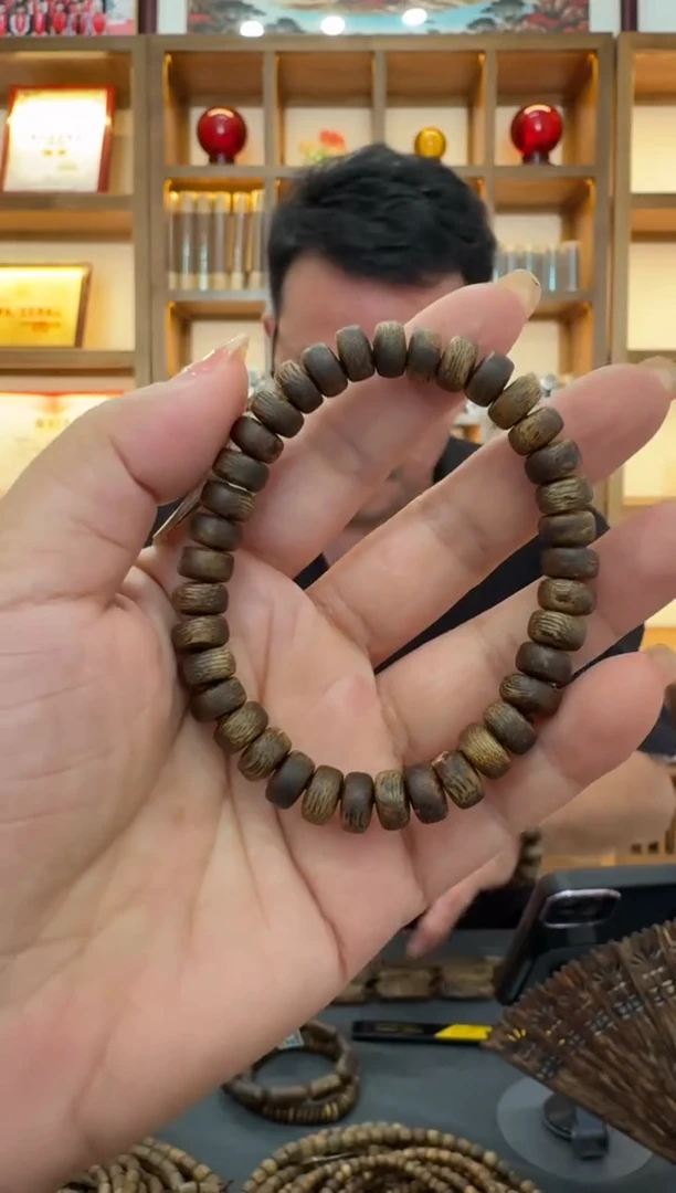 沉香手串卡8/6克金沙叶多样性发货一条