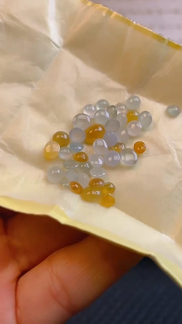 【闪购商品】翡翠耳饰未镶嵌天然A货翡翠36