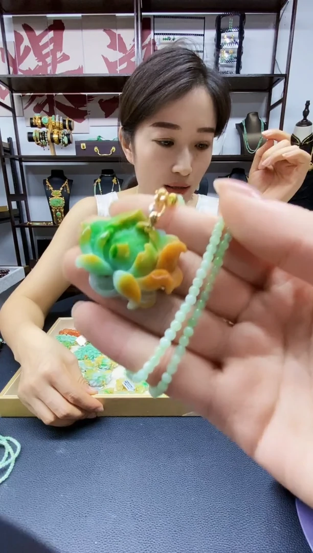 颈饰未镶嵌翡翠翡翠吊坠