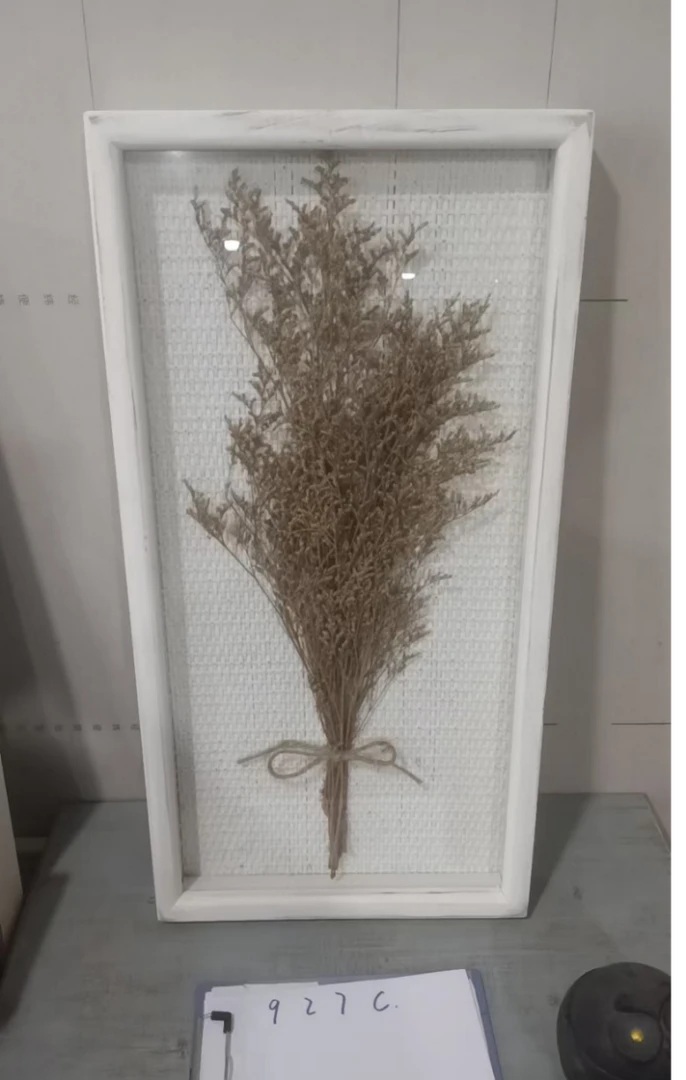 编织干花  法式复古干花相框背景墙装饰适用于卧室客厅民宿