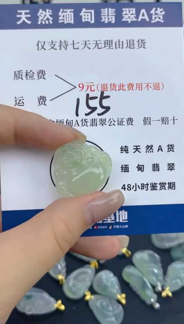颈饰未镶嵌翡翠天然A货翡翠  155