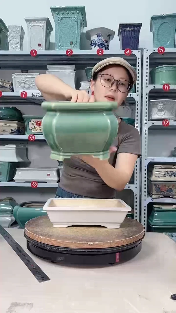 帝王绿冰裂小号精品盆