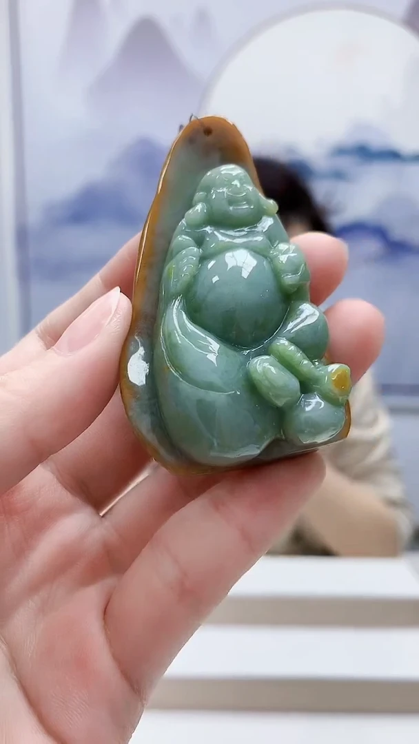 未镶嵌定制翡翠5160ry-毛货挂件115