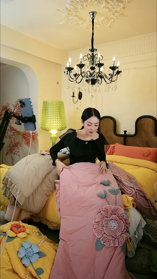 棉绒罗马假日 豆沙 棉套件 加大