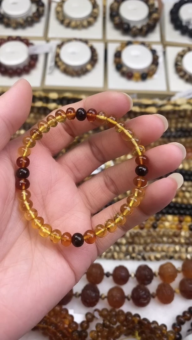 手链琥珀未镶嵌6琥珀