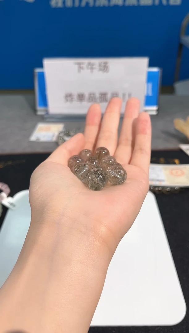 水晶手链未镶嵌109号绿碧玺发单颗配件13mm