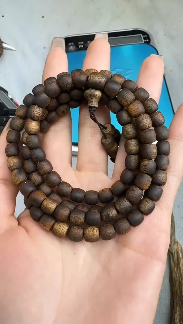 沉香手串0727紫罗兰鼓珠多圈多样性发一