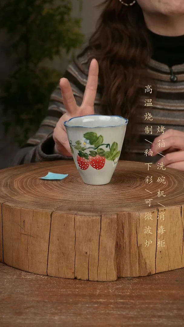 碗瓷景德镇手工手绘高温瓷釉下彩