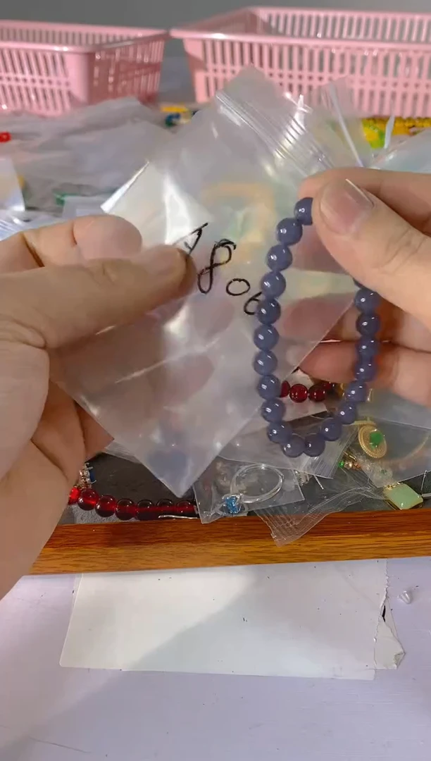 【闪购商品】水晶颈饰银S925镶嵌806红宝，蓝宝，多样性发一件赠链