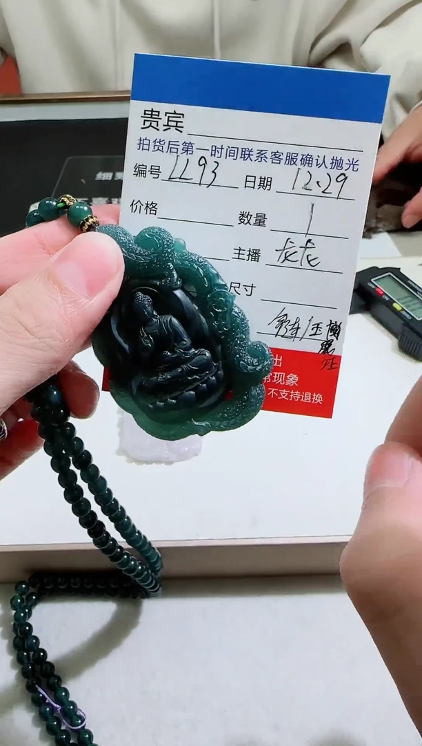 未镶嵌定制翡翠LL93翡翠吊坠赠珠链-多样性发其一