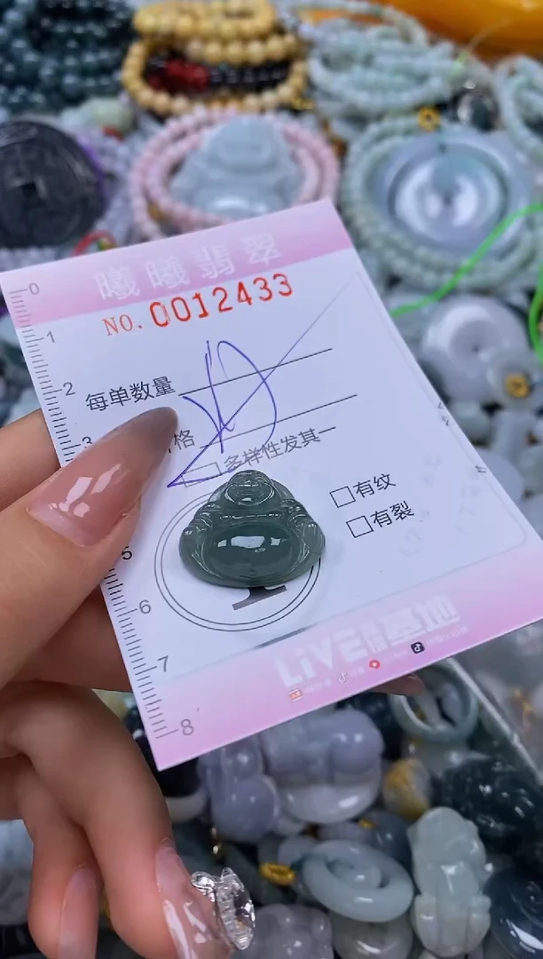翡翠未镶嵌颈饰闪购0012433