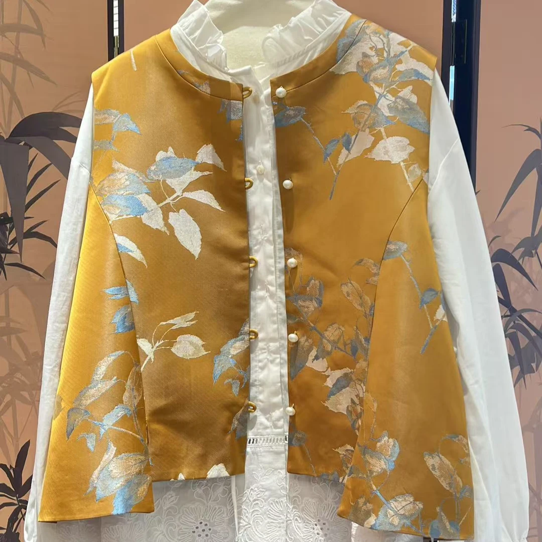 刺绣唐装坎肩马甲