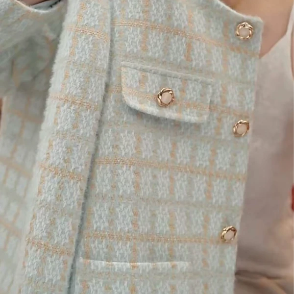 XA-【蔚蓝珊瑚海】2025春季新款蓝色爆款气质显瘦外套