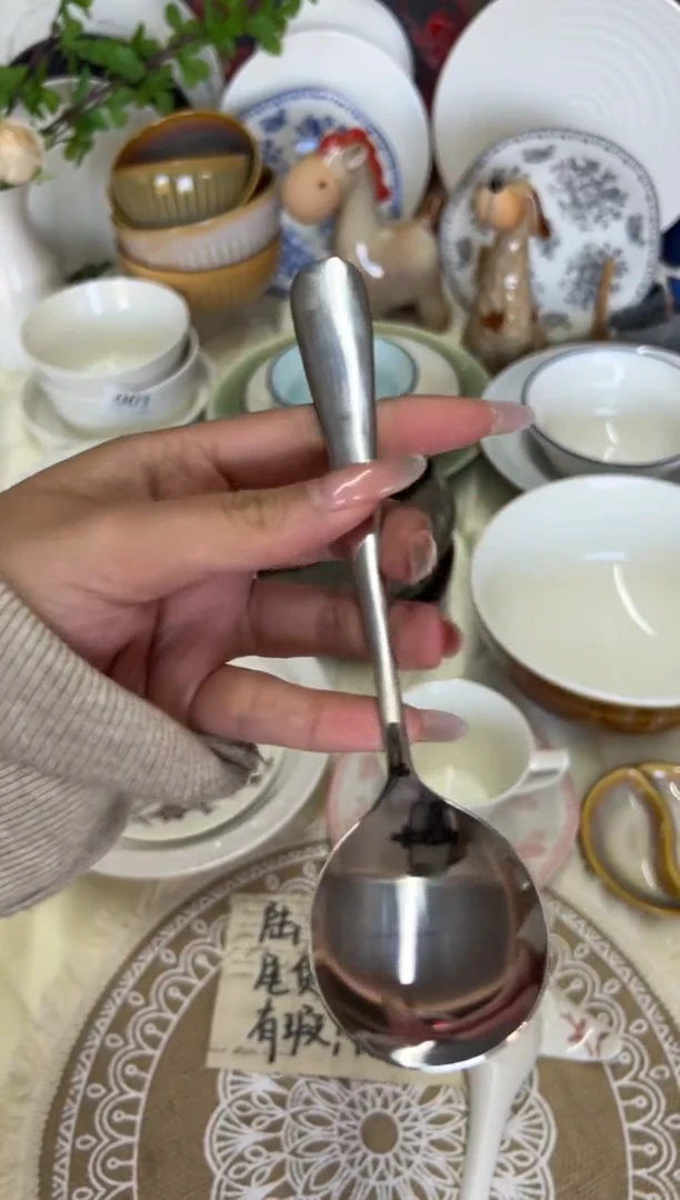 新骨瓷003 瑕疵  304 瑕疵 勺子