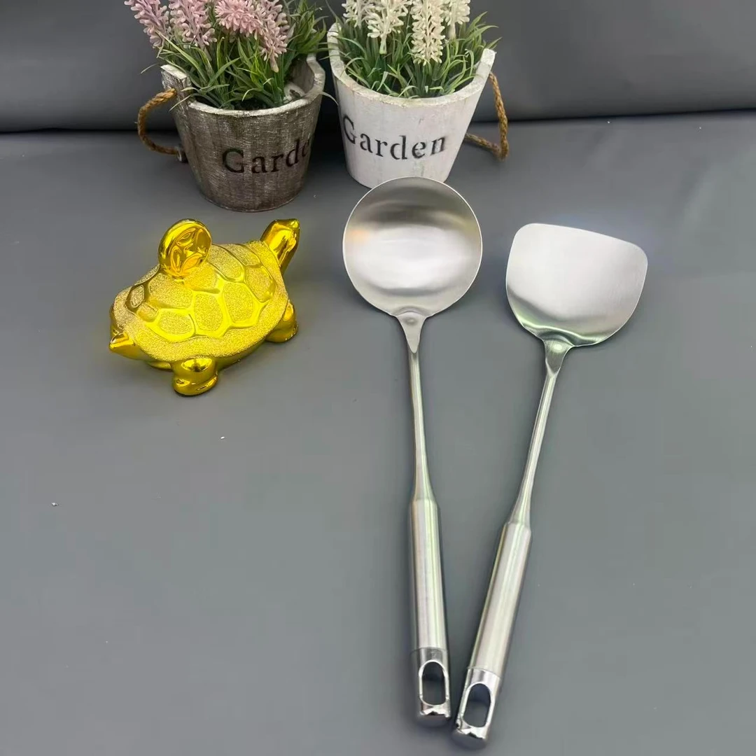 康家定制尾货家常防烫全钢锅铲汤勺家用厨房必备轻奢【汤家限定】