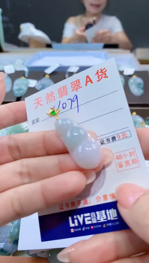 颈饰未镶嵌翡翠天然翡翠A货挂件