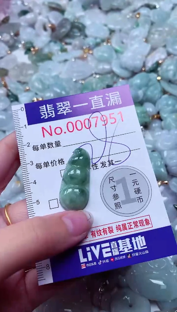 吊坠(不含链)未镶嵌翡翠7951