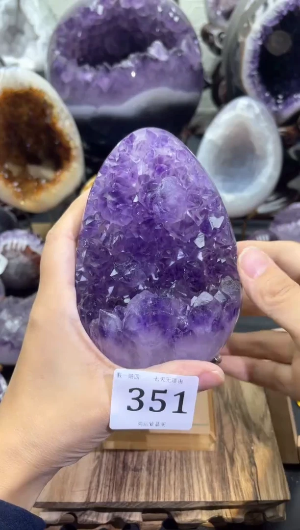 未镶嵌大型摆件（非配饰）紫晶351号龙蛋