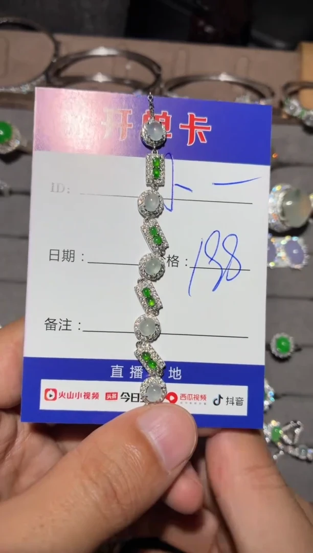 颈饰银S925镶嵌翡翠小* 小宇