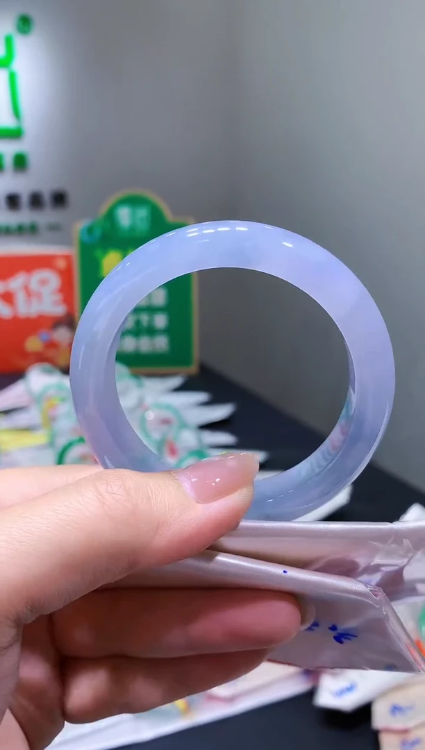 未镶嵌手镯翡翠-k61 天然缅甸A货翡翠54正圈