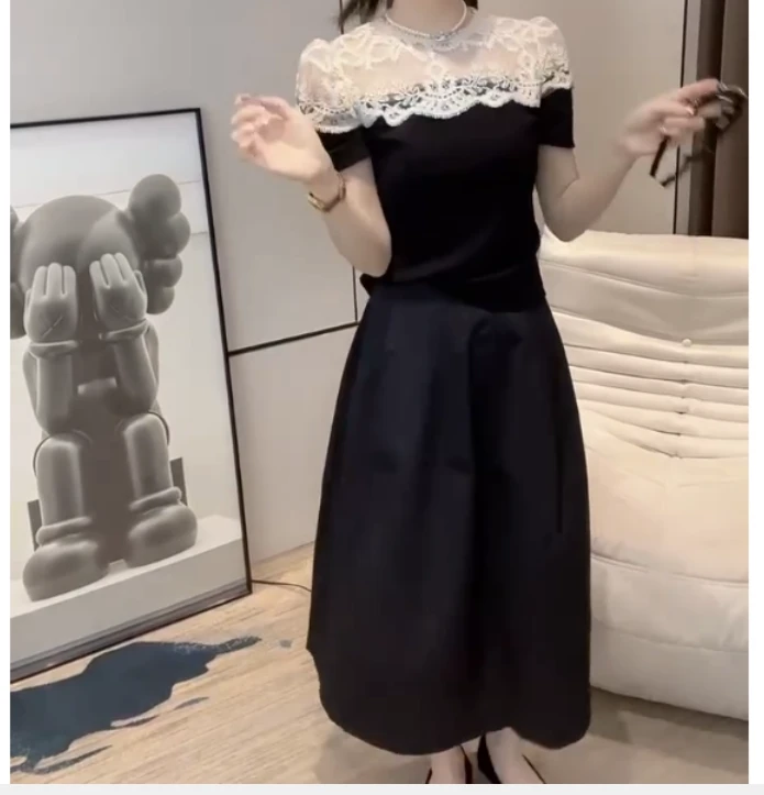 2025夏季新款网红同款洋气气质韩版潮流上衣裤子女甜a23