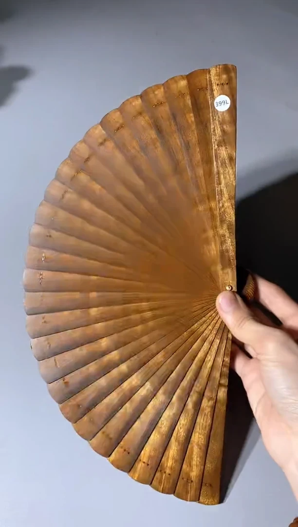 金丝楠399号18cm金丝楠木小叶桢楠扇子