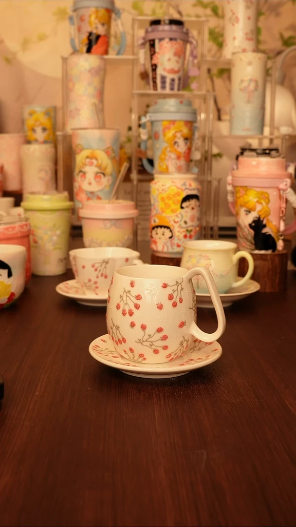 陶景德镇手绘的杯子