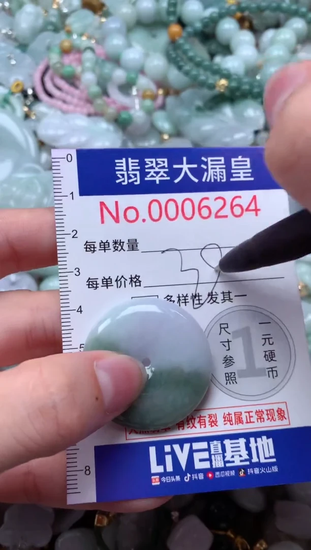 翡翠未镶嵌吊坠(不含链)6264