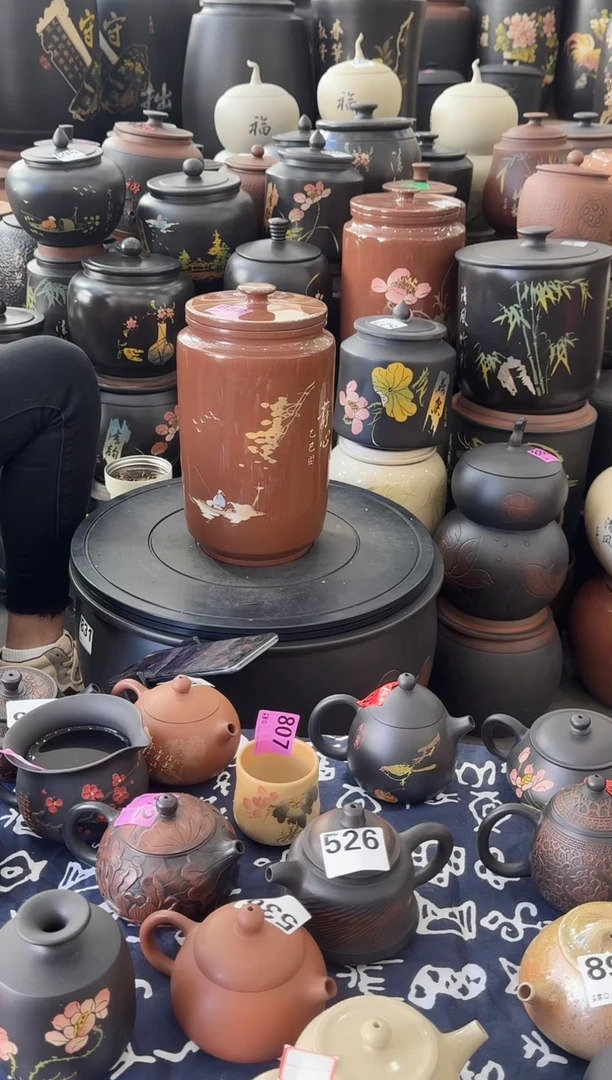 罐瑕疵茶叶罐  高柱复烧    832