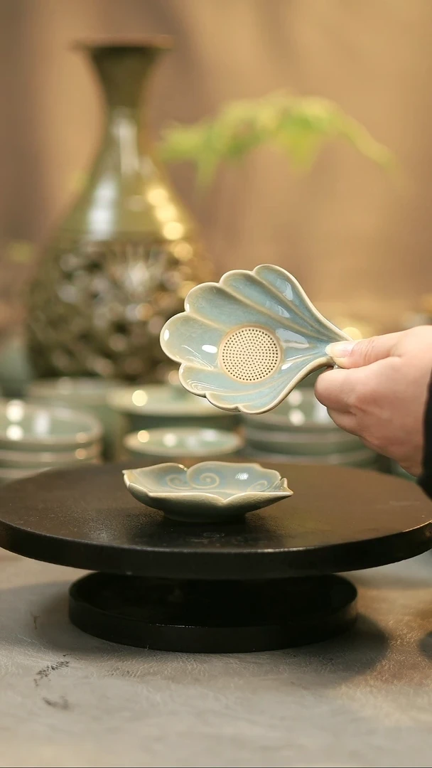 杯子瓷原产地原矿釉茶漏