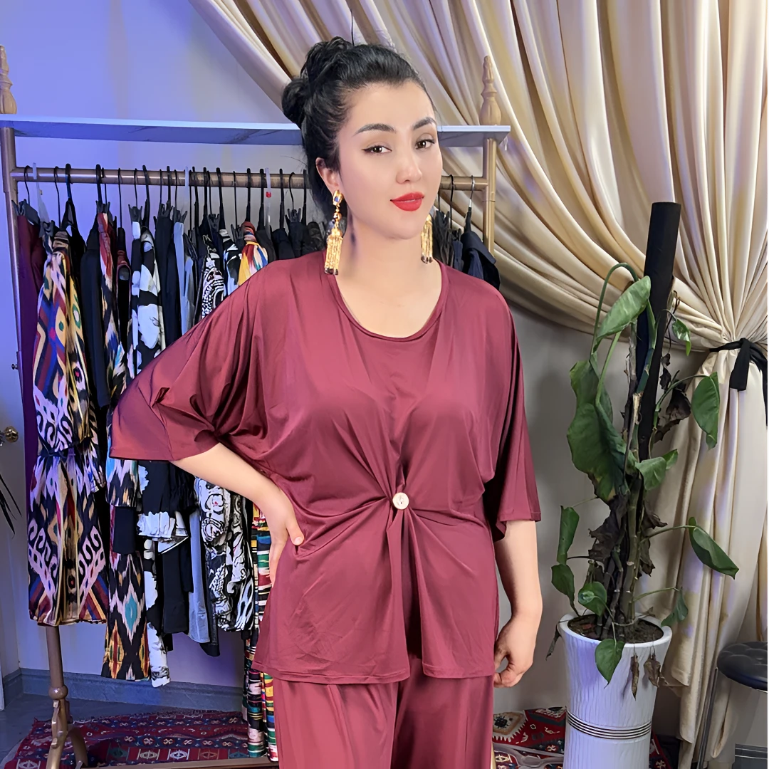 【包邮】MUZ冰丝IXTAN KOPTA 夏季时尚加长版裤子