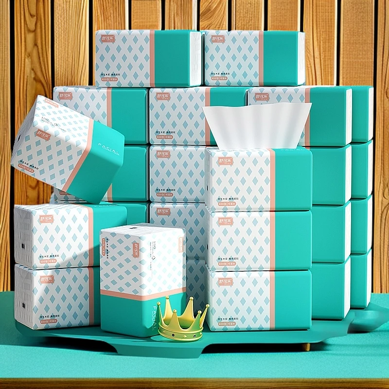 【400张】纸巾抽纸家用批发餐巾纸擦手纸卫生纸抽原木f5087