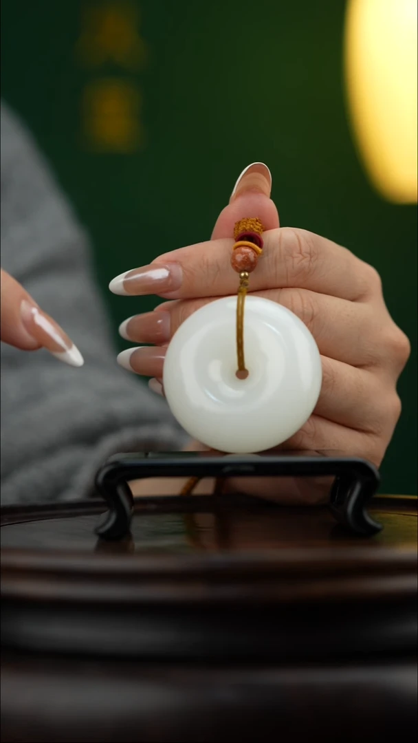 玉【平安扣】天然玉石手把件