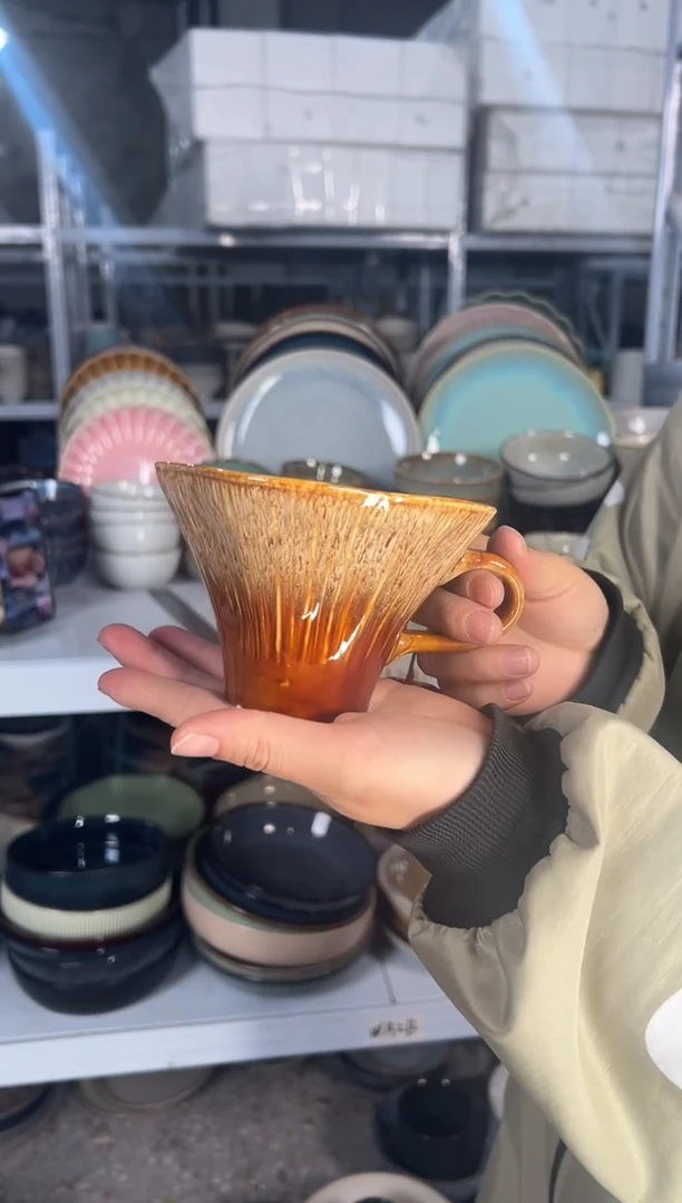 陶瓷外贸尾货瑕疵满20包邮X 水杯