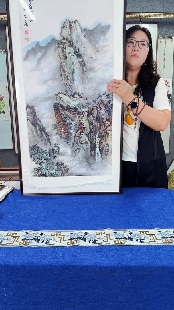 国画精品 实木画框 63*123
