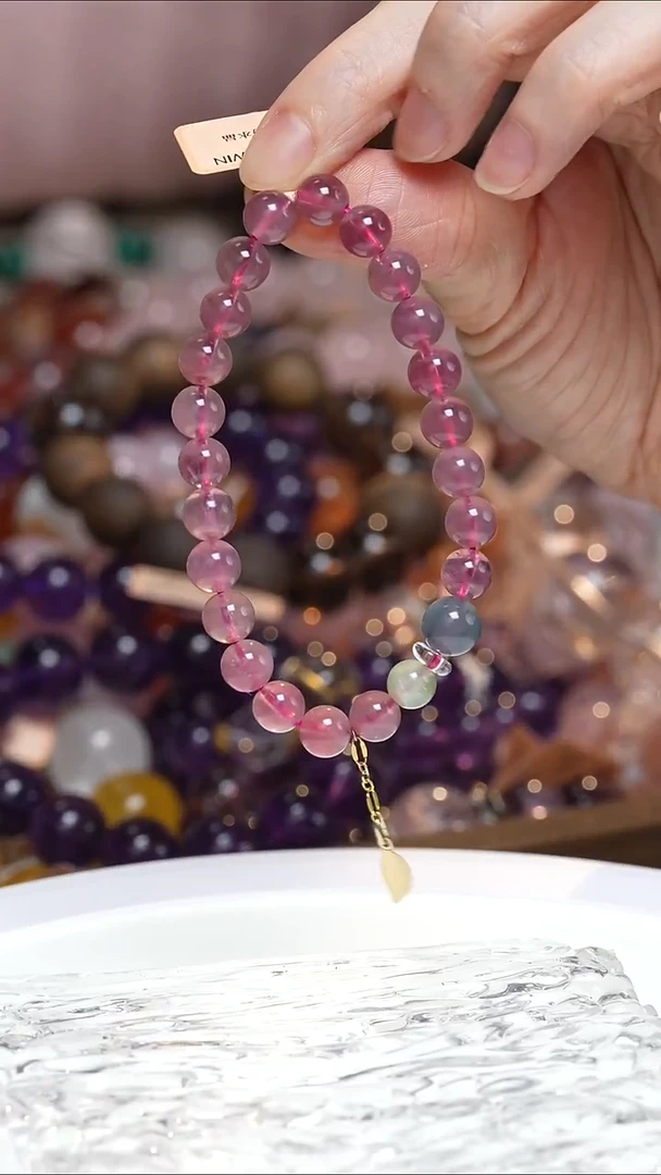 未镶嵌手串水晶粉水晶手串·MM0025NOV071L290