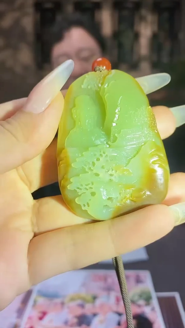 和田玉未镶嵌颈饰A326