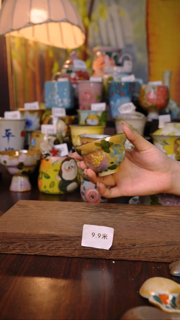 摆件泥垚手作 景德镇手工手绘器物