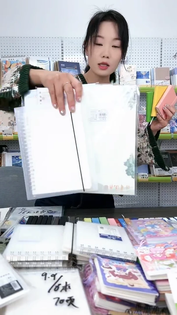 A5pp钢夹活页20孔50张空钢夹1＋彩色内芯3包