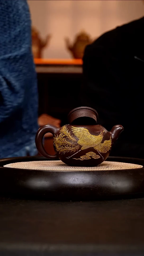 茶壶紫砂PHJ82 一粒珠  紫泥  360cc