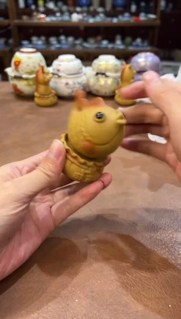 真的很便宜超好看会开片的旅行茶具