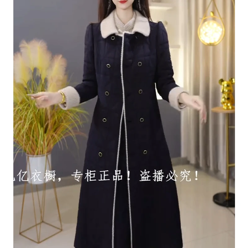 【棉服定制】C1168棉衣加连衣裙两件套优雅时尚减龄收腰显瘦冬季新