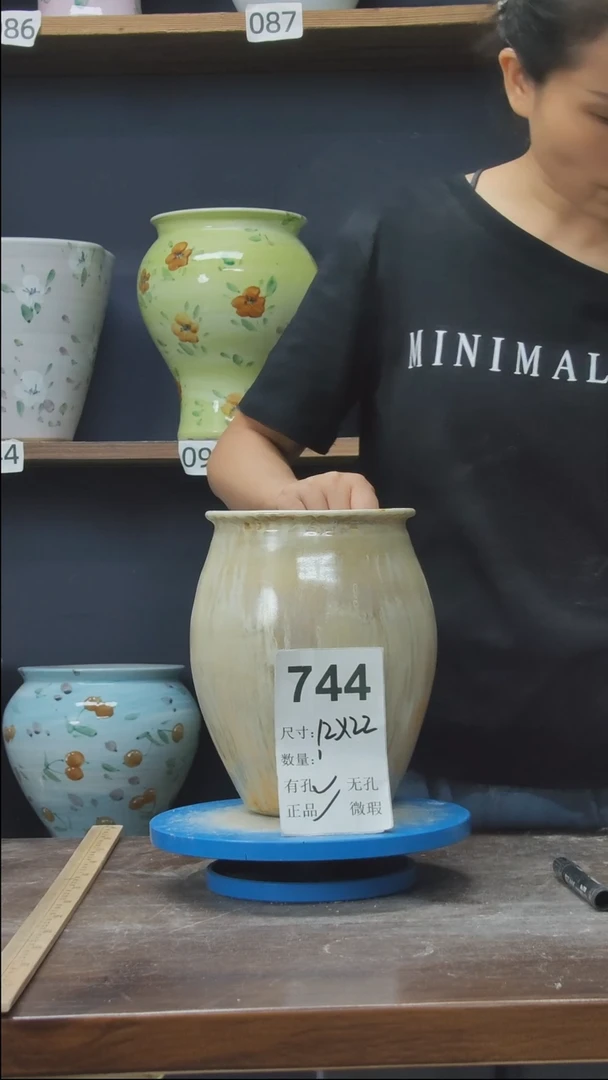 摆件景德镇花盆默认微瑕744