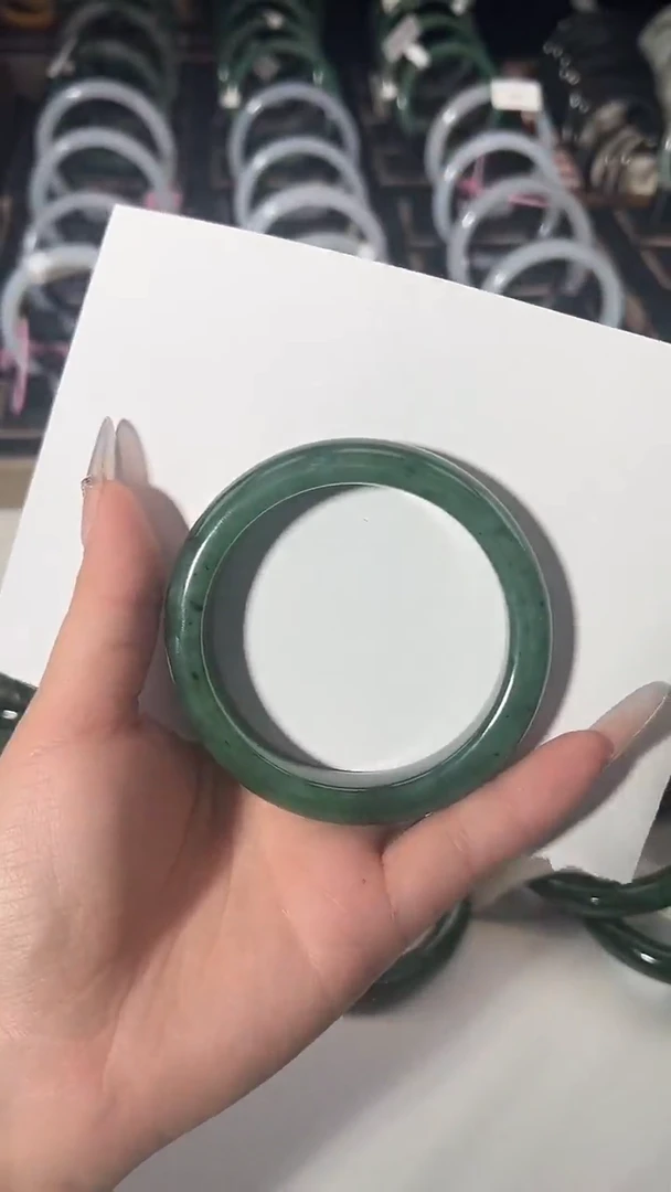 未镶嵌手镯和田玉（碧玉）59圈口011