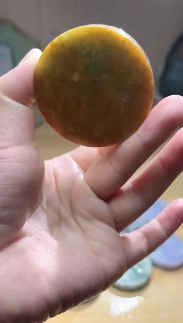 翡翠未镶嵌颈饰翡翠A货 姜谭433