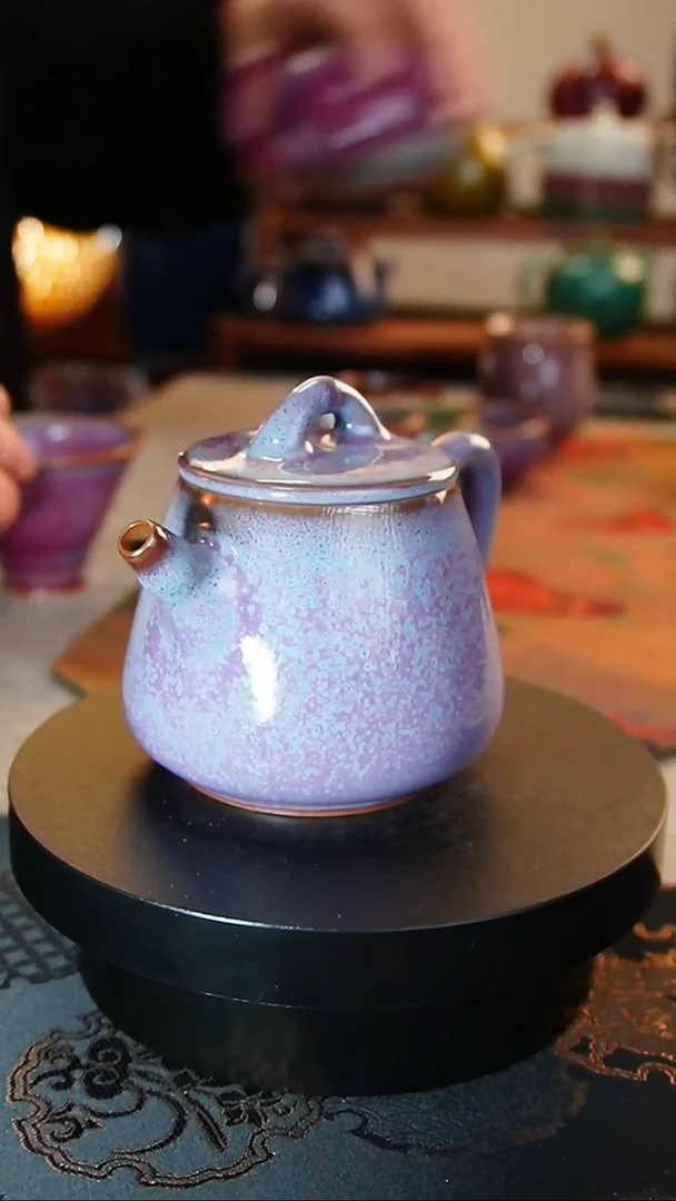 【闪购商品】瓷片463  粉紫高石瓢   温