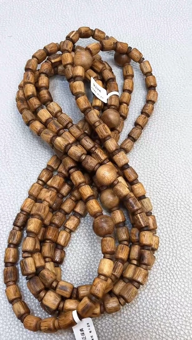 沉香手串海南老棋楠尖峰岭随型脖挂大双圈多样性发其一