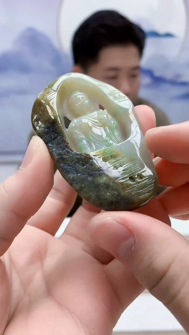 未镶嵌定制翡翠4917bb-毛货挂件66