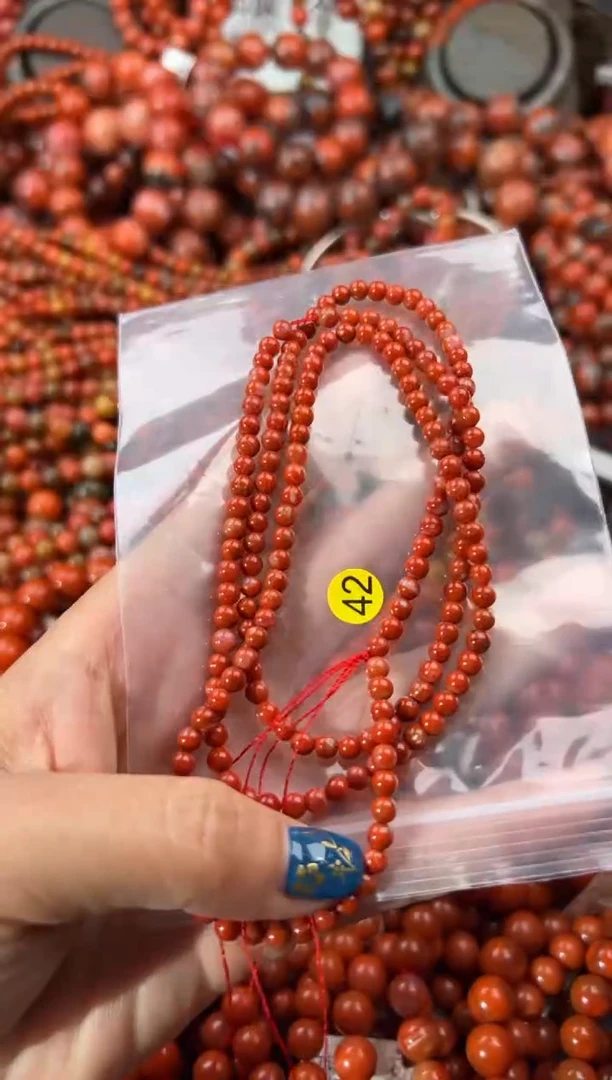 未镶嵌手串南红玛瑙4+