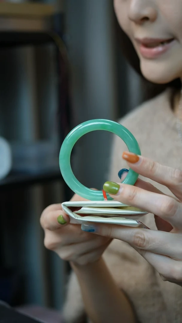 未镶嵌手镯翡翠53-54#圆条/姿/3